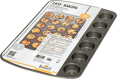Mini-Muffinform Easy Baking 24ermit Antihaftbeschichtung 