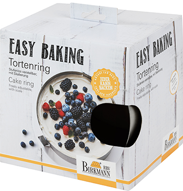 Tortenring extra hoch | Easy Baking Ø 18 cm bis 30 cm | Höhe 15 cm 