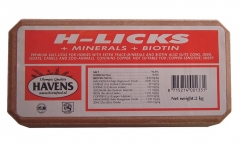 Havens Salzleckstein H-Licks mit Biotion 2kg 