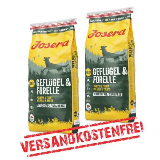 Josera Geflügel&Forelle 2er-Pack 25kg 