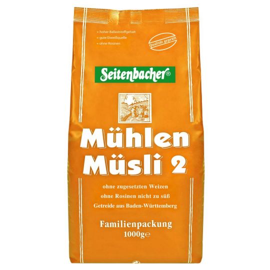 Seitenbacher Mühlen-Müsli 2 - ohne Rosinen 1000g 