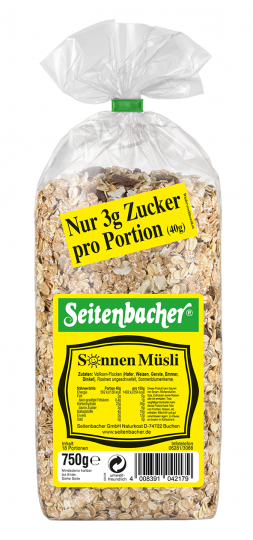 Seitenbacher Sonnen Müsli 750g 